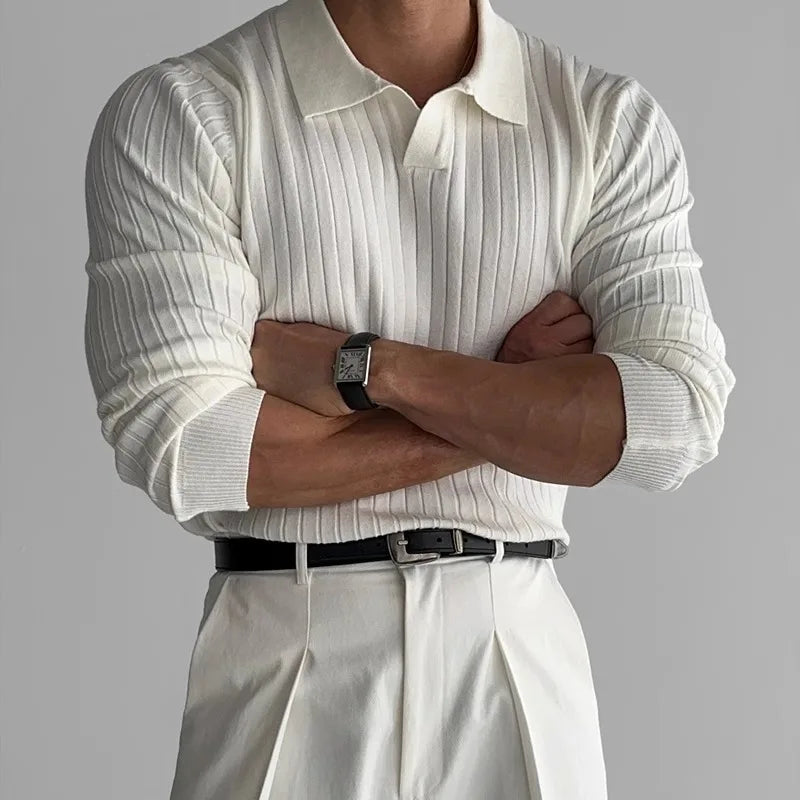 Windsor Ribbed Knit Polo