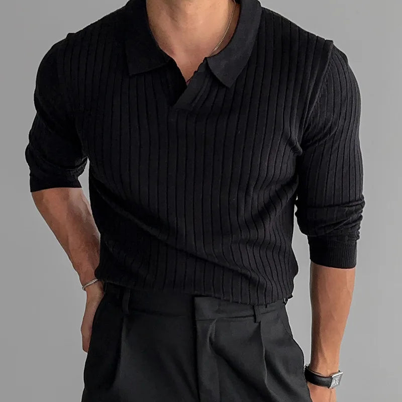 Windsor Ribbed Knit Polo